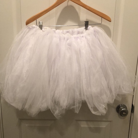 Children’s White Halloween Theater Dance Costume And Or Fluffy Full Tutu Skirt - Picture 5 of 5